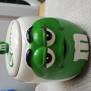 Galerie Green M&M Candy/Cookie Jar